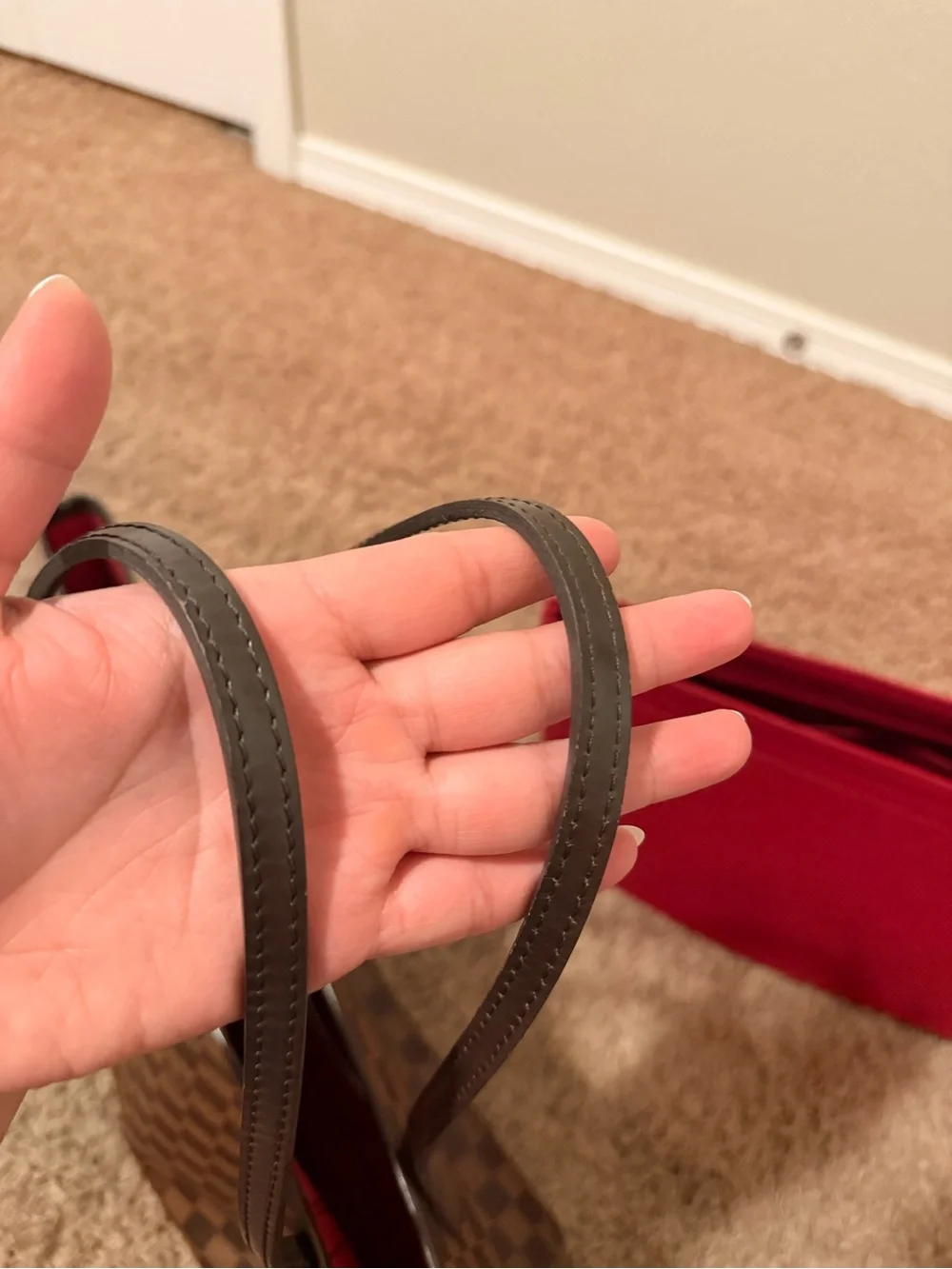 Louis Vuitton Neverfull MM tote bag in Damier Ebène Canvas G11122